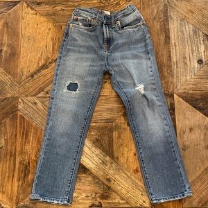 Levi's High Rise Ankle Straight Blue Jeans